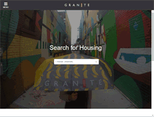 Tablet Screenshot of granitestudentliving.com